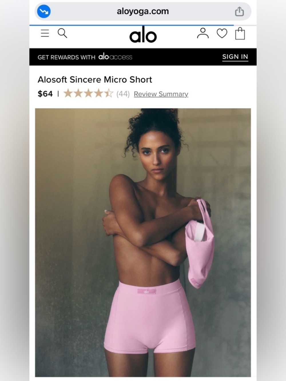 ALO Yoga Sincere Micro Short
